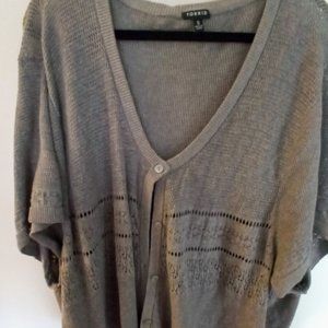 Torrid cropped  knit cardigan, size 5